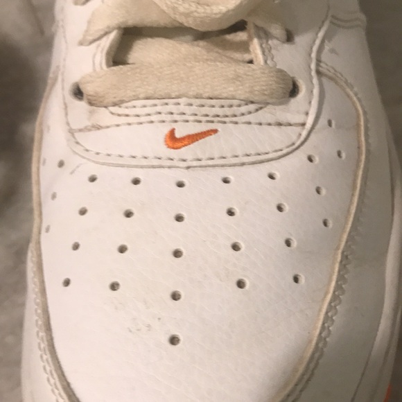 Nike Air Force 1 Sneakers Mens 8 Black White Orange Magma Mid I Got Next DV2134 - Picture 7 of 12